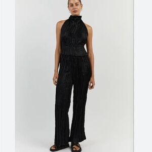 DISSH Cori Black Crinkle Pants NWT